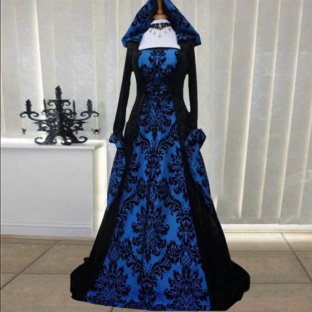 "The Riviera — Draped Long Sleeve Hooded Gown"