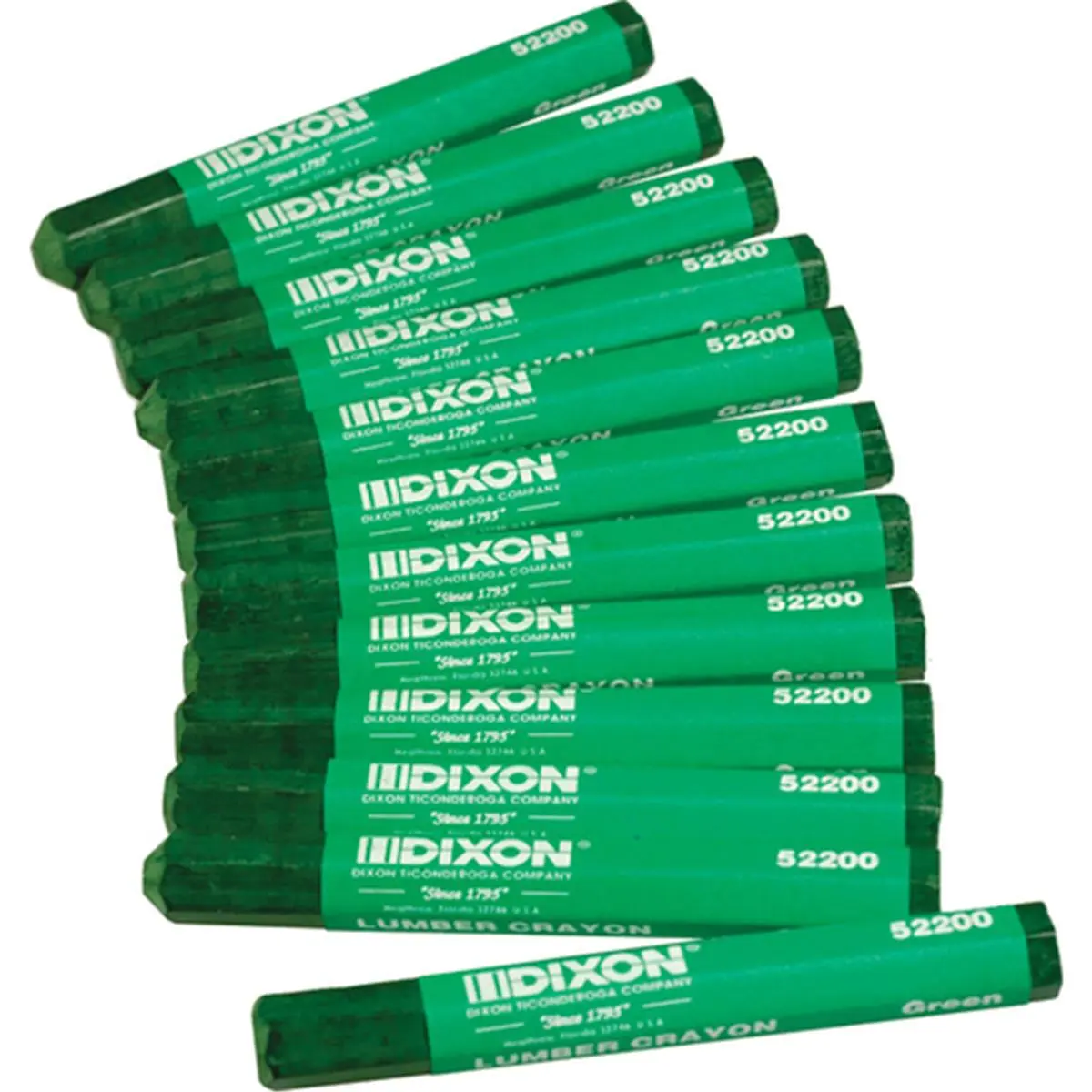 Dixon Ticonderoga 522 Green Lumber Crayon