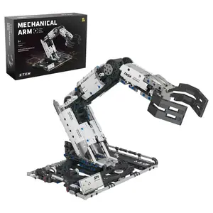STEM Mechanical Arm Building Blocks Kit, 784 Pieces Educational Technical Building Set,Remote Control Mechanical Arm, STEM Toy Home or Office Décor for Adults and Teens
