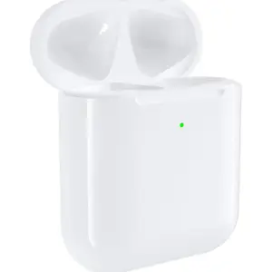 Premium Replacement Charging Case Compatible with AirPods 1st & 2nd Gen, Wireless Backup Charger Box with Built-in Bluetooth Pairing Sync Button, Rechargeable Shell Only for AirPods 1/2, Classic White Version, Earbuds Not Included for Daily Spare Use