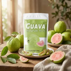 3 Packs of Dried Guava Selected Ripe Guavas Freshly Dehydrated Sweet and Juicy Guava Flavor On-the-Go Snacks Office Hiking Kids' Baking Yogurt Trail Mix Ingredients