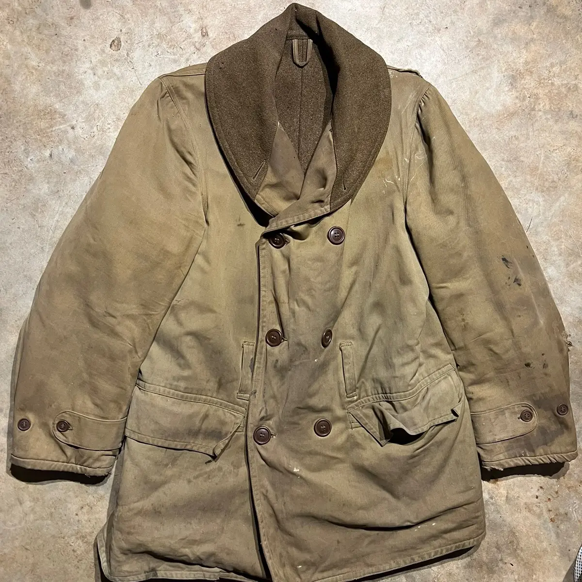 Vintage 1940s US Army Mackinaw Jeep Deck Jacket