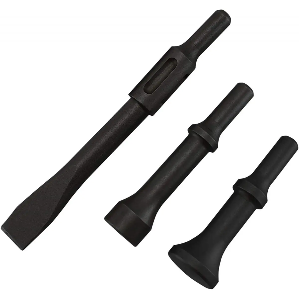 Astro Pneumatic Tool AO49803 Non-Turn Slotted Chisel & Hammer Bit Set, 0.498 in. Shank, Black Oxide, High-Quality Hand Chisel Sets for Home Use