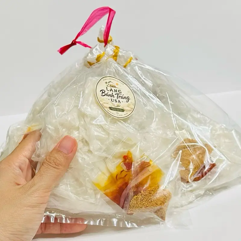 Bánh tráng RÌA TRỘN DẦU ỚT TRƯỜNG HỌC TUỔI THƠ (5 bags)- rice paper snack kit - product of Vietnam