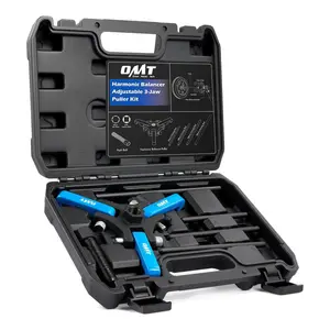 Orion Motor Tech Harmonic Balancer Puller Kit, Adjustable 3-Jaw Puller Set for Removing Harmonic Dampers & Balancers, 3-Jaw Pulley Puller Set Compatible with Chevy GM Chrysler Cadillac Ford More, Blue