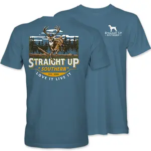 Straight Up Southern T-Shirt - Deer Hunting Design, Southern USA Style, Est. 2006, Love It Live It, Perfect for Outdoor Adventures