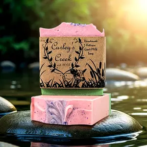 🌅 Sunrise on the Creek | Goat Milk Soap Bar | Handmade Natural Skincare | Bright Citrus & Blossoms | Curley’s Creek