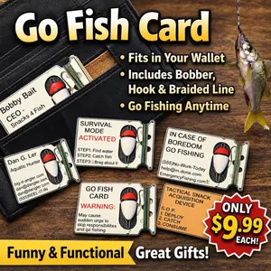 Go Fish Card – Wallet Fishing Kit