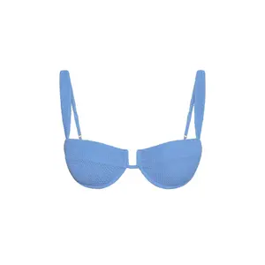 Cala Roja Top - Azure Crinkle