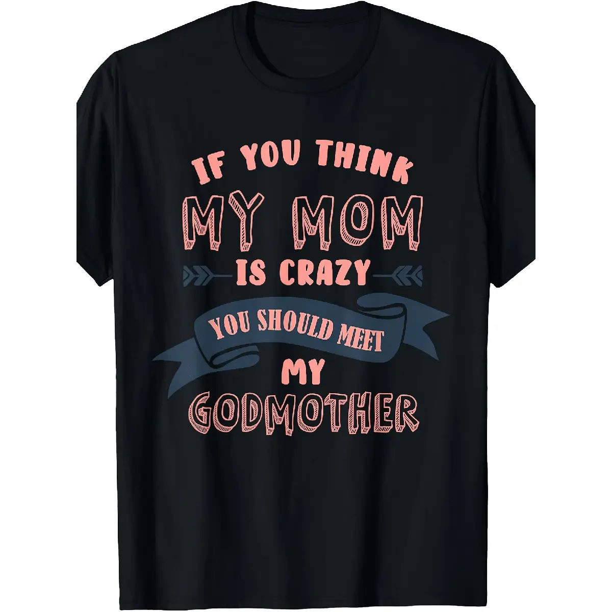 Godmother & Goddaughter Matching 100% Pure Cotton Vintage Cute Retro Chic Cartoon Graphic T-Shirt Set, Round Neck Short Sleeve Menswear Streetwear Oversize Casual Foldable Tee