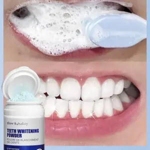 Magical Natural Teeth Brightening Powder, Gentle Daily Oral Care Cleanser, Removes Stains & Plaque, Supports Oral Health, Purple Formula (3 Days Result)
