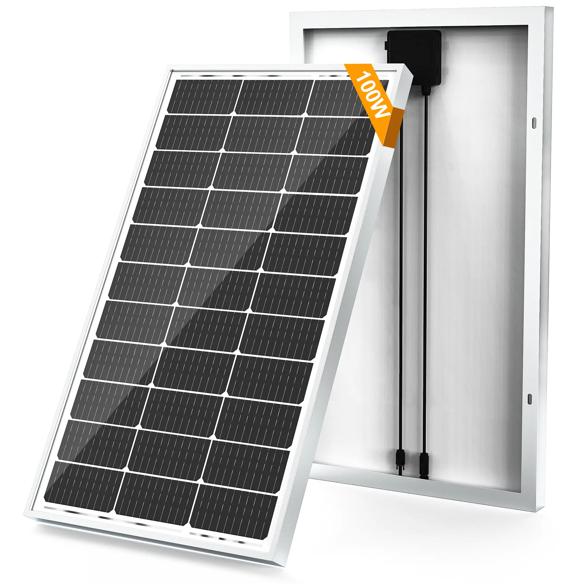 SOLPERK 100W 12V High-Efficiency Monocrystalline Portable Solar Panel - Off-Grid Power Solution for Home, RV, Household Appliance Parts & Accessories Solar Panel - Off-Grid Solar Power Solution for Home, RV