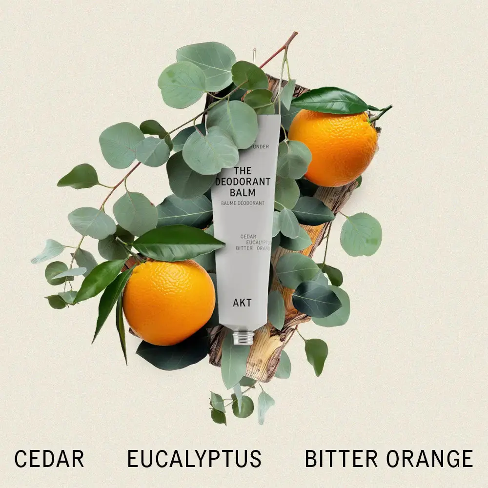 The Deodorant Balm by AKT London - SC.02 After Thunder - Cedar, Eucalyptus, Bitter Orange - 50ml Natural Deodorant - Fine Fragrance - Aluminium Free - Vegan - Plastic Free