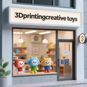 3D printing creative toys shop logo