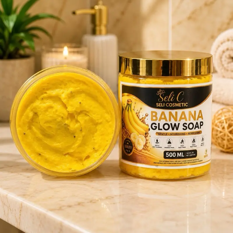 Banana Glow Body Soap - Teint Claire , Extra Brightening, Complexion Correcting