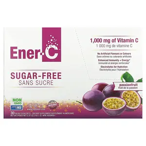 Ener-C Vitamin C, Multivitamin Drink Mix, Sugar Free Passion Fruit, 1,000 mg, 30 Packets, 0.2 oz (5.07 g) Each