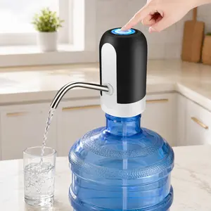 Water Dispenser for 5 Gallon Bottle - Rechargeable Water Pump for 5 Gal Jug, BPA-Free, Food Grade Silicone Hose, Stainless Steel Spout - 30-40 Days Battery Life, Easy One Switch Operation