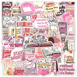 Bookish Sticker, 100pcs/set Cute Book Sticker, Book Reading Sticker, Aesthetic Kindle Sticker, Book Lover Gift, Sticker Packs, Decal Sticker, Office Stationery & Supplies
