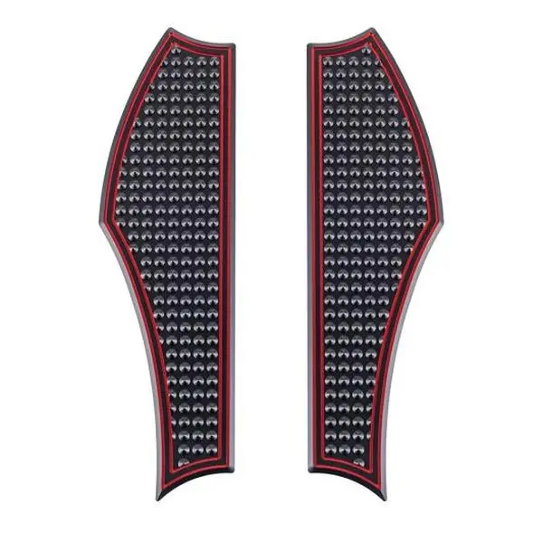 Advanblack Vengeance Aluminum Billet Front Rider Floorboards with Aggressive Spikes, Compatible with Harley Touring & Softail Motorcycle Frames & Fittings