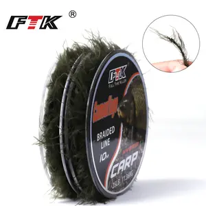 FTK Aquatic Plant Line, 10m, 25lb Carp Fishing Leader, Seaweed-Resistant, Bite-Resistant, Tied Leader