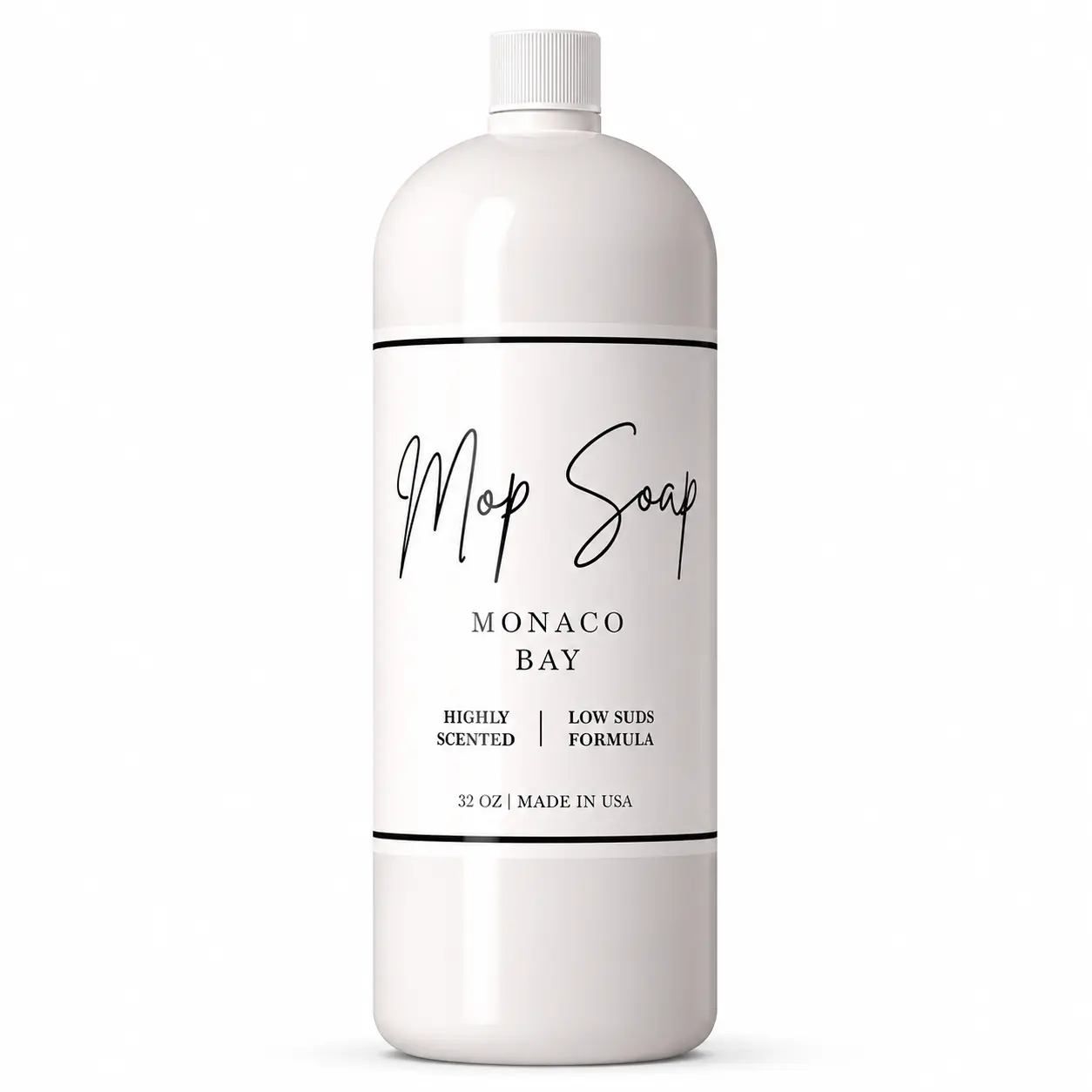 Monaco Bay Mop Soap – Highly Scented Mop Soap, Luxury Floor Cleaner with Low Suds, No Residue, for All Mop Types, Made in USA, 32 Oz