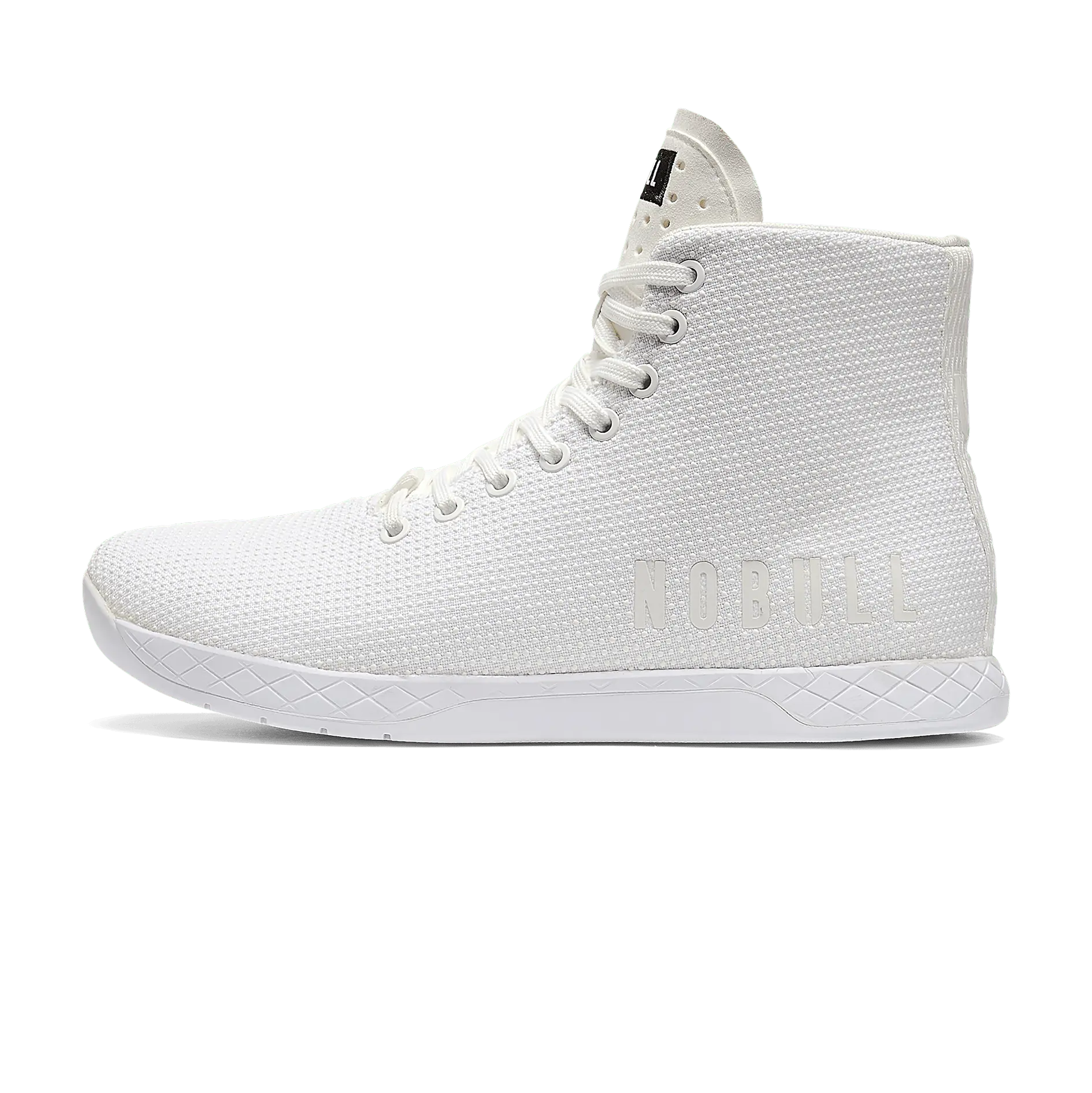 NOBULL Men's Outwork High-Top Shoe in White - OG Strength Training Shoe, Durable Gym Trainer, Lifting Sneaker