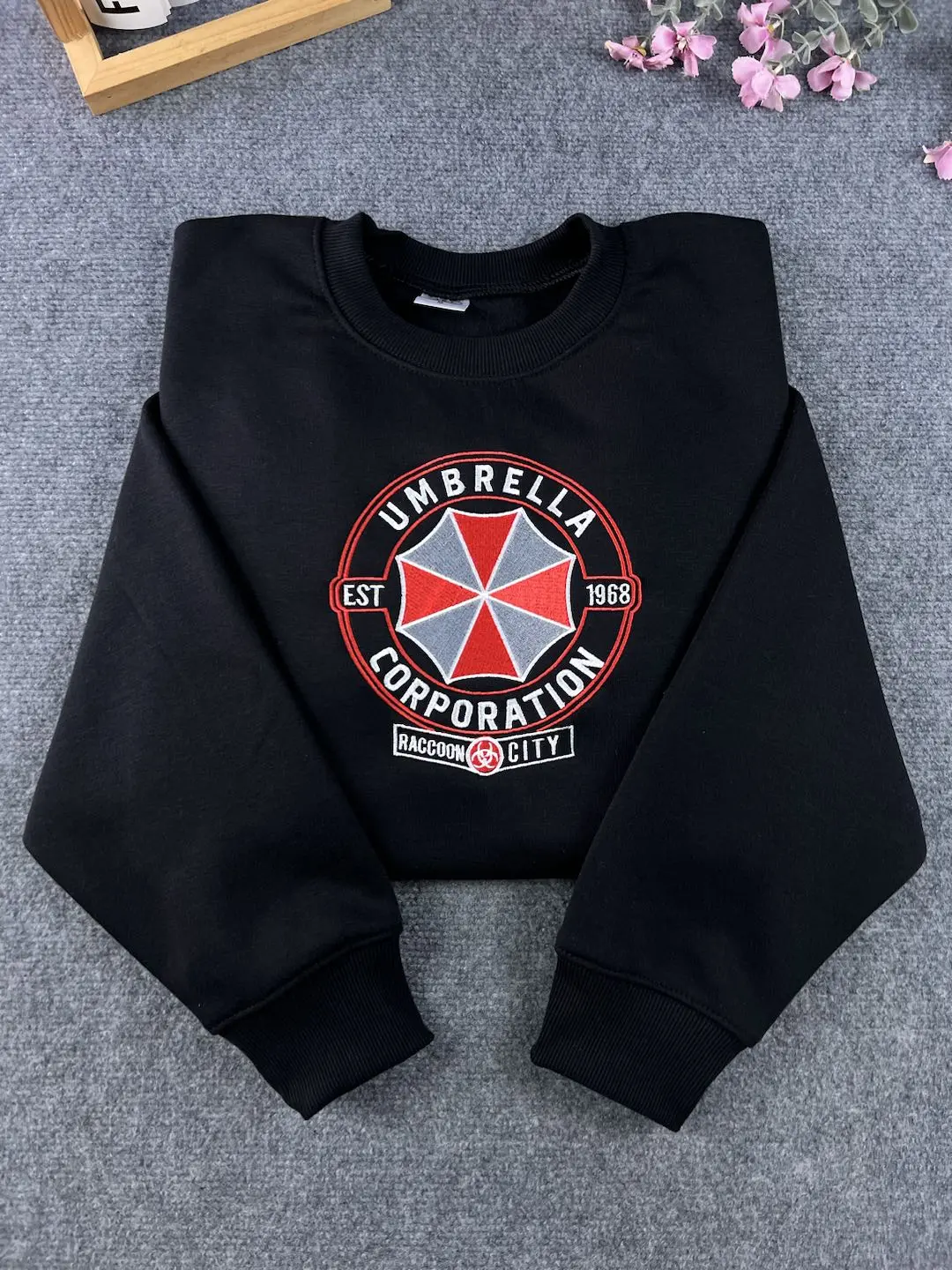 Leon Kennedy Embroidered Sweatshirt, Umbrella Corporation Shirt, Resident Evil Requiem Vintage Shirt, RE9 Requiem Unisex Gift