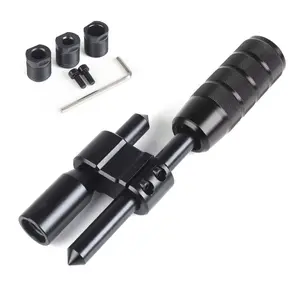 Car Aluminum H Type Automatic Shift Knob Extension Adjustable Extender Gear Shifter With Knob Shift Head