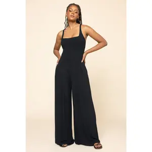 Go With The Flow Jumpsuit - Black
