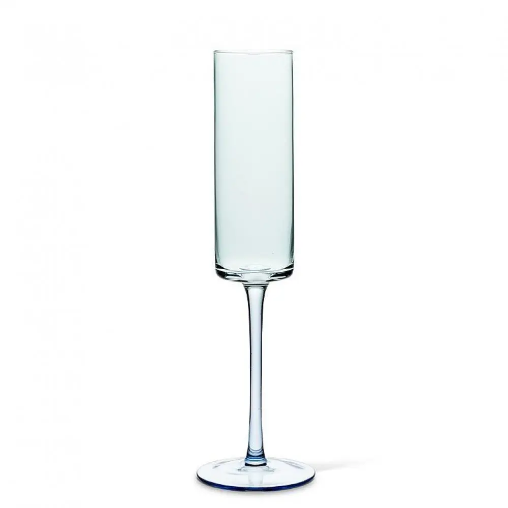 MDR Trading Inc. AB-27-BLUESKY-FLUTEQ01 Slender Stemmed Flute Glass, Kitchenware Glassware Drinkware