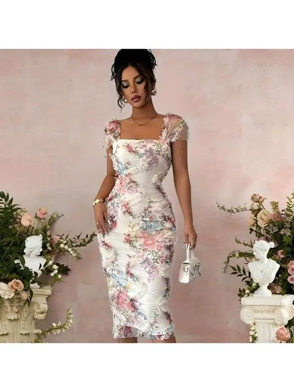 veda tiered layer midi dress floral blush veda tiered layer midi dress floral blush
