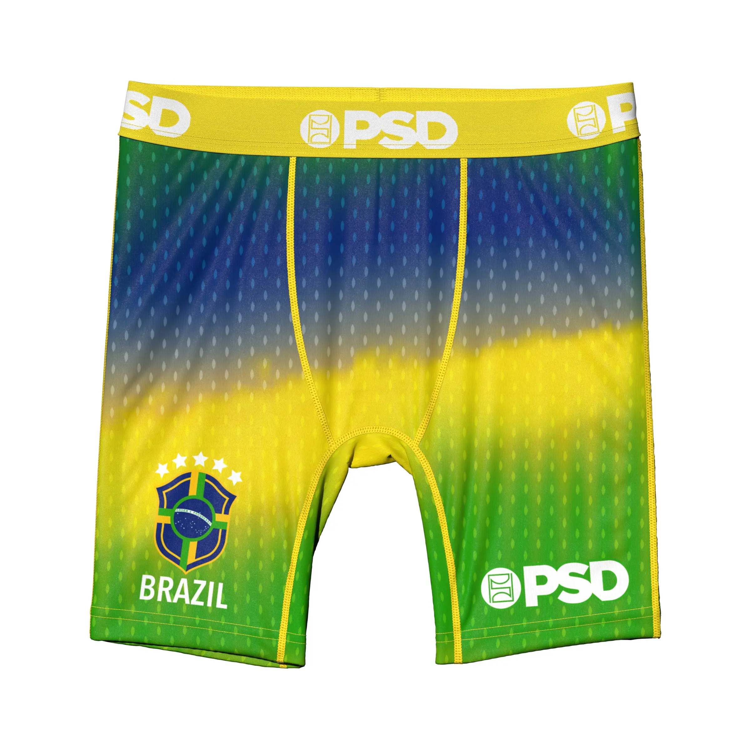 PSD Youth Boys Team Brazil Boxer Brief - Soft, Breathable and Comfortable Stretch Underwear