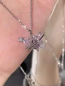Women's Y2K Style Silver Color Heart Shaped Necklace Set, Elegant Jewelry Gift for Women, Wearable Jewelry, Perfect for Daily Wear & Special Occasions, Heart Design Necklace, Birthday Gift Jewelry