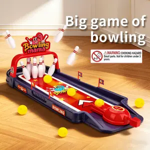 Mini Bowling Game Set for Desk, Portable Compact Fun Finger Bowling Kit with Bottle and Ball, Perfect Gift for Boys Girls Adults