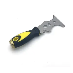 15-In-1 Multifunctional Scraper, Stainless Steel Paint Scraper, Wallpaper Removal Tool, Can Opener, Home DIY Tool Set