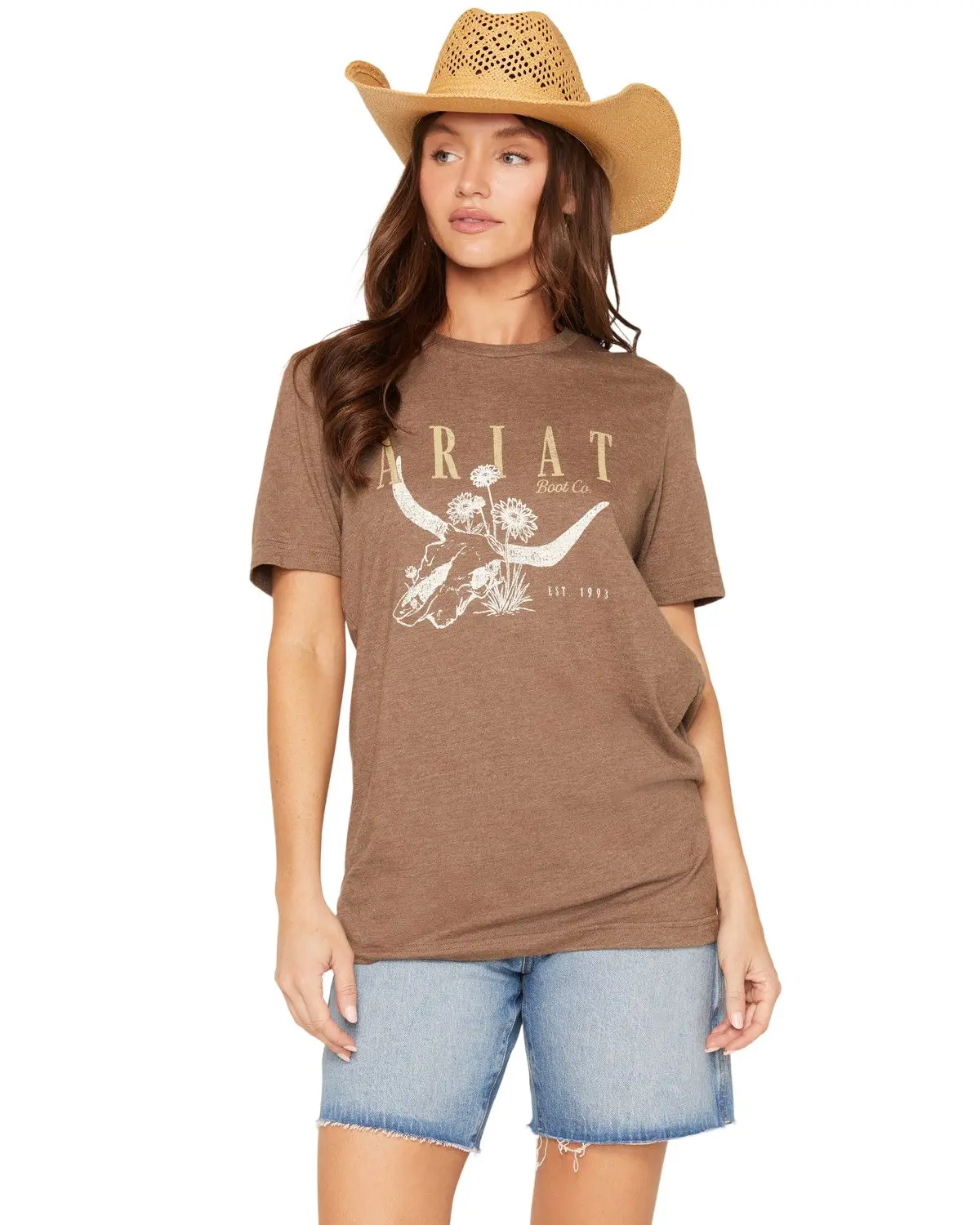 Ariat Women's Women'S Skull Logo Short Sleeve Graphic Tee - 10087132
