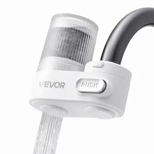【DealsForYouDays】VEVOR Faucet Mount Water Filter, Vertical Water Purifier for Sink Tap, Carbon Fiber Filters, Removes Chlorine Lead with 1 Filter, Fits Most Kitchen or Bathroom Faucets, White