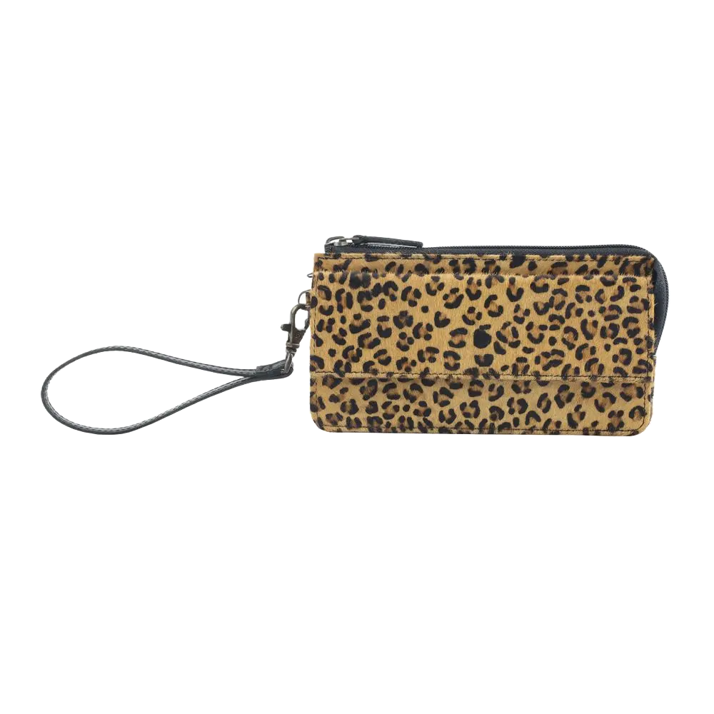 Myra Bag Ladies Uptown Girl Leopard Western Wristlet Wallet S-2732