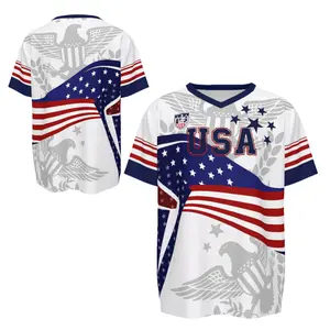 ⚽️V-Neck USA Bald Eagle Graphic Soccer Jersey, 2026 USA Fans Jersey, Gift for Soccer Fans, America Soccer Jersey for Player