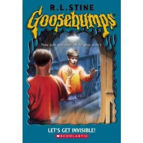 Used Literature Book - Goosebumps: Let's Get Invisible! by R.L. Stine (Intact Paperback, Original Storybook with Magic Mirror & Dangerous Game Theme) - English, Children