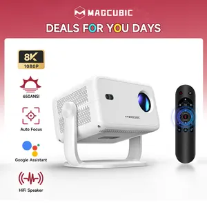 [US warehouse] Magcubic L018 Auto Focus Projector 650ANSI Google Assistant Android 14.0 8K Videosource Supported Native 1080P Wifi6 BT5.2 Built-in HiFi Speaker Allwinner H726 Auto Keystone Portable Movie Outdoor #SummerWins #DealsForYouDays