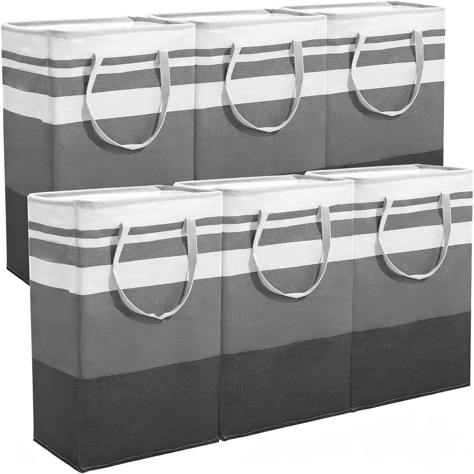 Laundry bag waterproof independent foldable high-leg laundry basket with extended handle laundry basket 6 pieces