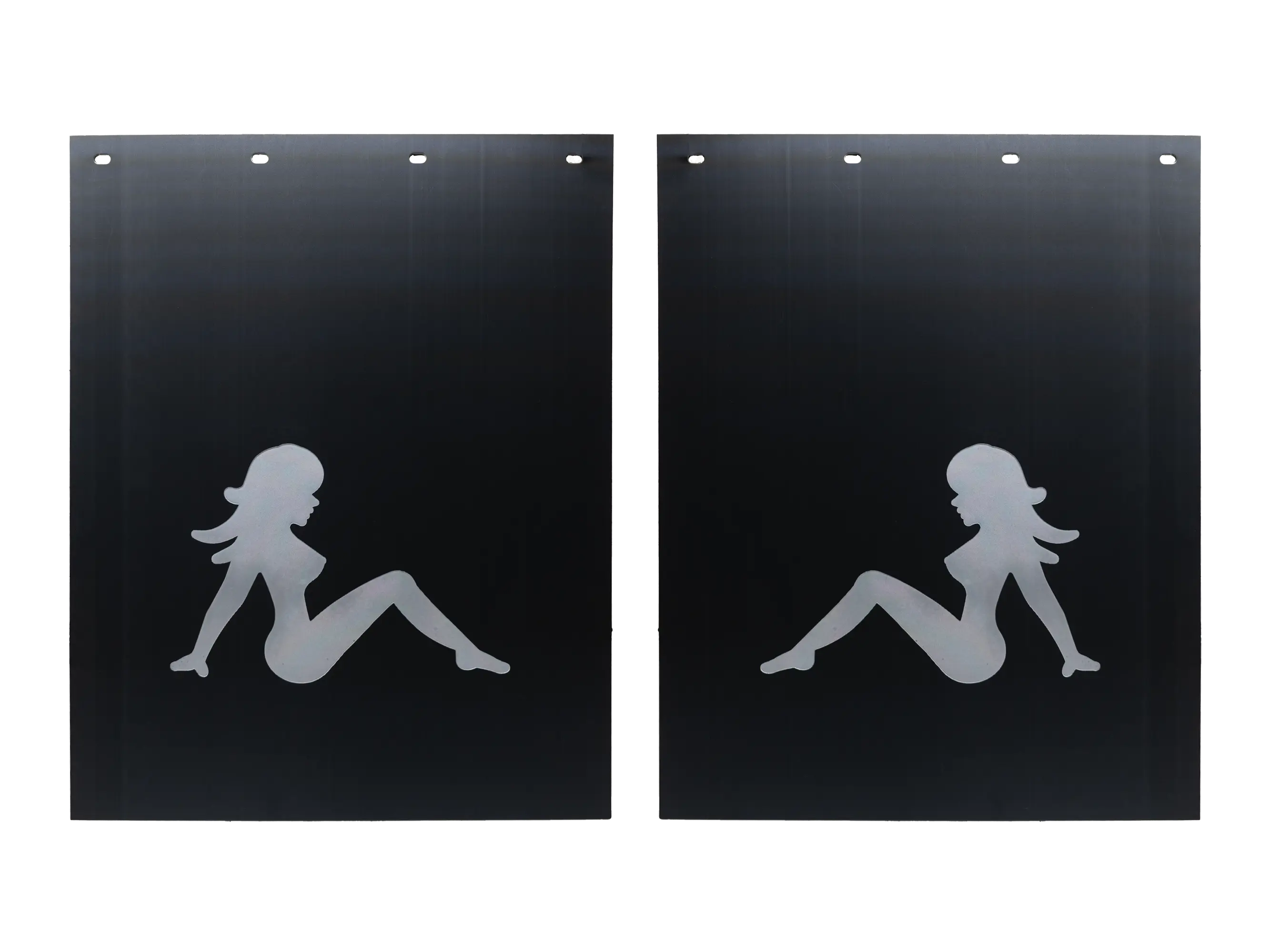 Sitting Lady Mud Flap LEFT & RIGHT 24" x 30" 1 PAIR