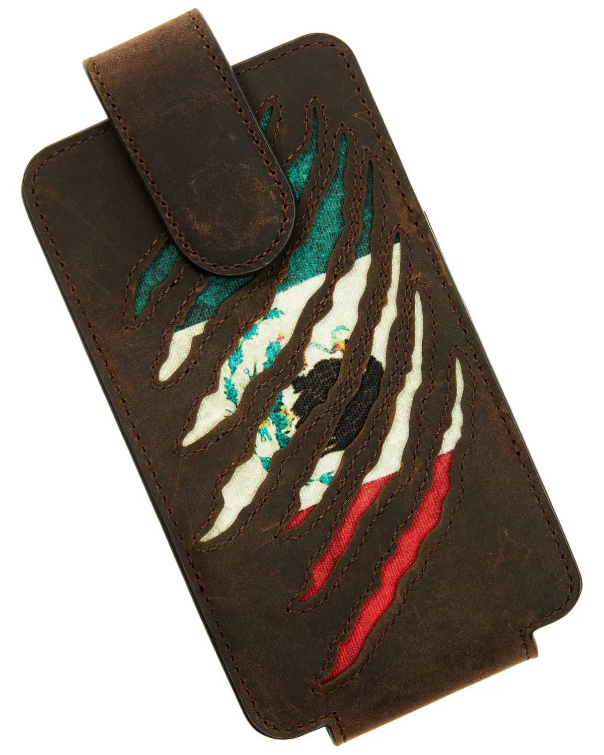 Cody James Men's Men'S Scratch Mexican Flag Cell Phone Holder Clip-On Case - Cjaho22wt7