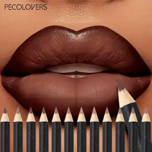 12pcs/set Long-Lasting Lipstick Lip Liner Pen Matte Nude Color Lip Liner Pencil Matte Effect Multi-Color Options for Everyday & Special Events Lip Liner Makeup