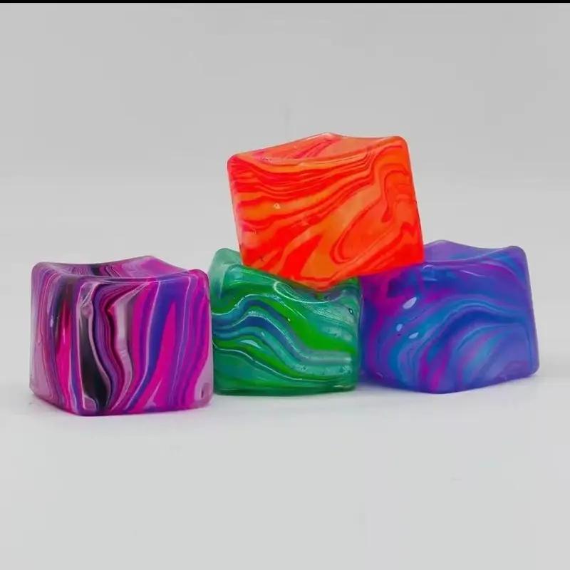 Same Pattern Ice Cube Squeeze Toy, Stress Relief Cubic Block, Maltose Squeeze Fun, Perfect for Relaxing Moments
