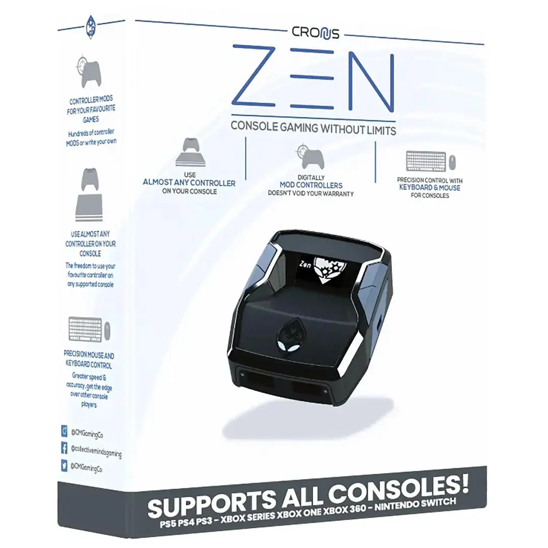 Cronus Zen Controller Emulator for Xbox One, Xbox Series S|X, PlayStation 4, PlayStation 5, Nintendo Switch and PC Brand Cronus Zen Controller Emulator for Xbox One, Xbox Series S|X, PlayStation 4, PlayStation 5, Nintendo Switch and PC Brand