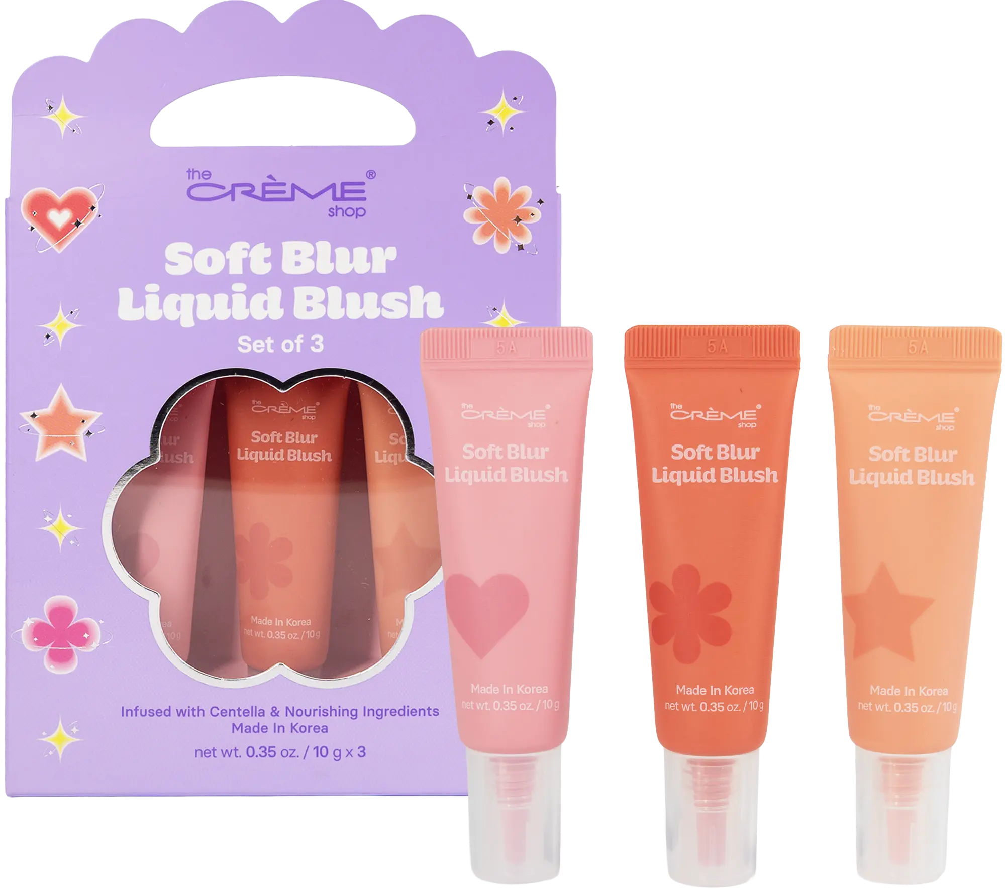 The Crème Shop Soft Blur Korean Liquid Blush Trio (Set of 3)