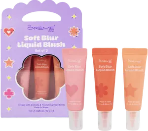 The Crème Shop Soft Blur Korean Liquid Blush Trio (Set of 3)