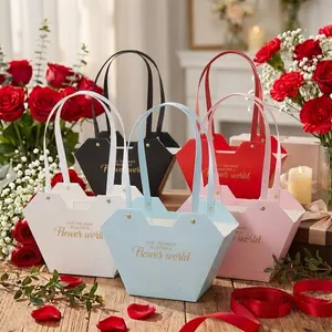 3pcs Flower Packaging Box Gift Box Florist Professional Bouquet Wrapping Material for Birthday Valentine's Day Mother's Day Father's Day Halloween Party Anniversary